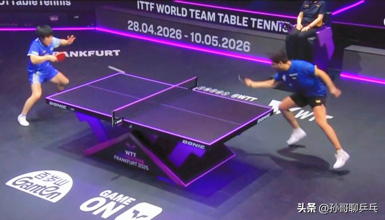 法国乒乓球队横扫比利时乒乓球队，奥恰洛夫惊艳世界